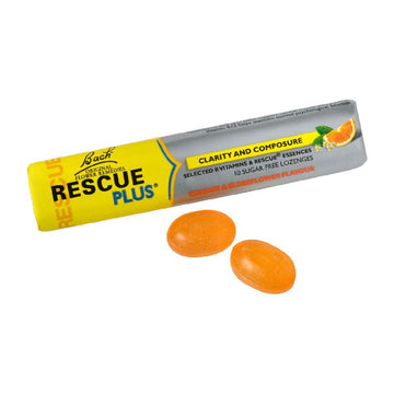 Plus - 10 Natural Orange & Elderflower Sugar-Free Lozenges